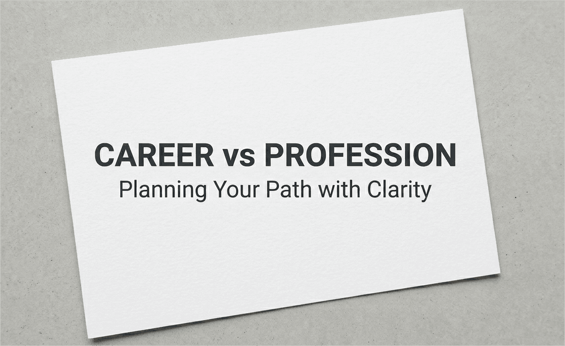 Career vs Profession: Planning Your Path with Clarity